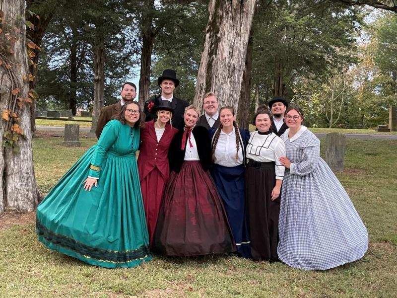 Lee University students bring local history to life during the annual Fort Hill Cemetery Tour