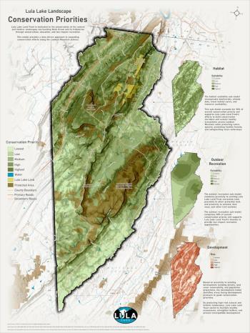 Alex Garretson's map for Lula Lake Land Trust