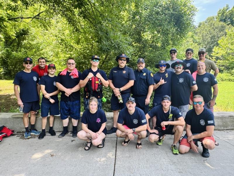 Catoosa County Fired Department at the 2025 Ringgold Creek Regatta