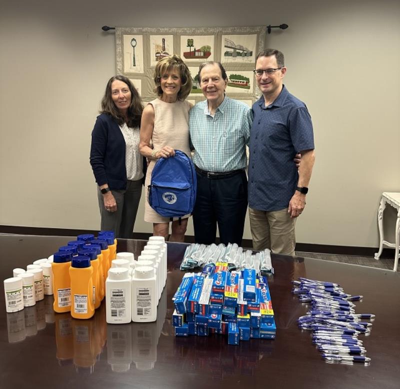 Pictured, left to right, are: Michelle Howard (Partnership); Lynda Minks Hood, CBA Executive director; Judge Clarence Shattuck; and Kevin Hyde, Partnership executive director.