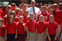 Dr. Barks and Hammond students