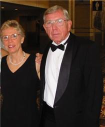 Wirt Gammon Jr., who has gone from sports writing to landscaping, is shown with his sister, Ann Weeks. Click to enlarge.