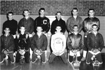 <b>1961 Individual State Champs</b>: front row (l-r) 98-Bill Bunch (Red Bank) 105-Mitchell Cole (Tenn. School for the Blind), 112-George Thrash (Red Bank), 119-Ronnie Wilson (Everett), 126-Jim Eldridge (City), 132-George Farr (Red Bank); back row (l-r) 138-John McCall (McCallie), 145-Larry Pendergrass (Red Bank), 155-Lance Schaeffer (City), 167-Paul Tessmann (McCallie), 185-Jack McGauley (Baylor), Heavyweight-Jimmy Hennen (Notre Dame)
Outstanding Wrestler: 105, Mitchell Cole (Tenn. School for the Blind)