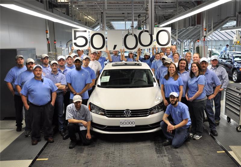 Volkswagen Chattanooga Produces 50,000th Car