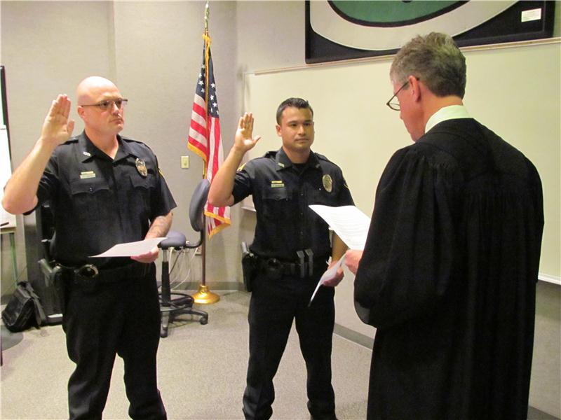 Two New Dalton Police Officers Sworn In