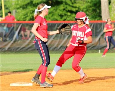 Ooltewah's Bailey Kennedy, pulling into second base in Monday's Region 3-AAA  softball semifinal against visiting Cookeville, drove in the game-ending run with a single in the Lady Owls' 11-1 victory at Jim Lovell Field.