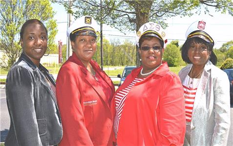 Pictured are Ursula Greene, SOS vice-lead; Wanda Gocher-Johnson, Chapter president; Stephanie M. Orr, Cluster chair; and Rosa Paris, Cluster vice-chair.