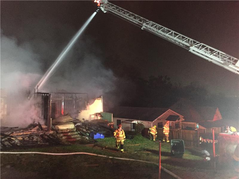 Vacant House Burns In Glenwood As Flames Reach 30 Feet High; Arson