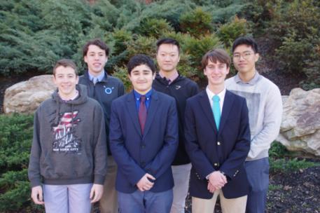 McCallie science students Kevin Ward, Jude Raia, Danny Rifai, Eric Suh, Mitchell Negus, Keith Kim and Eric Lesslie (not pictured) won their respective categories at the Chattanooga Regional Science and Engineering Fair this spring.