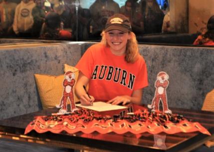 Baylor's Ellie Waldrep has signed a National letter of Intent to swim collegiately at Auburn University.
