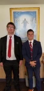 Pictured, left to right, are Elder Small and Elder Baker