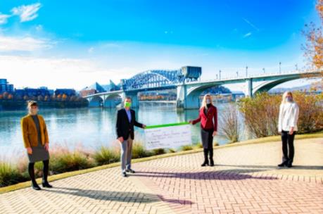 Pictured, left to right: Molly Blankenship, Chattanooga Chamber; Michael Mathis, Regions Bank; Christy Gillenwater, Chattanooga Chamber; Rebecca Ashford, Chattanooga State
