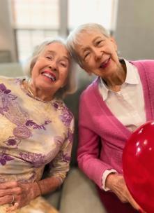 Newest residents Glenda and Sarah have become fast friends at The Lantern after moving in recently