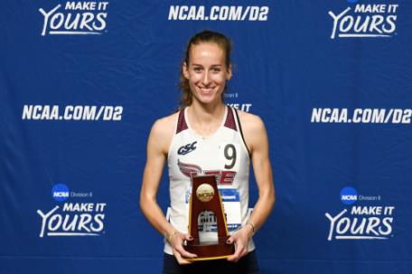 Celine Ritter, Lee University track and field All-American, has been named as the Gulf South Conference's NCAA Woman of the Year nominee.