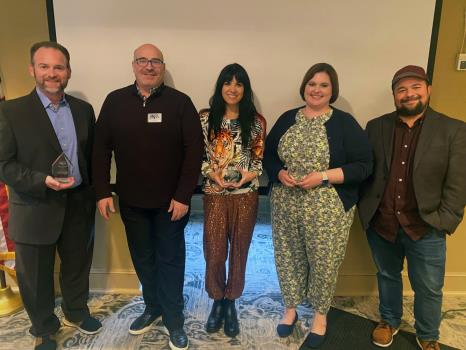 Pictured, left to right: Joe Legge, Walker County Government; Kent Callison, GameTime; Amanda Carmichael, Mace+Carmichael; Amanda Haskew, BlueCross BlueShield of Tennessee; and Charles Coleman, Coleman Creative