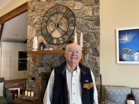 Pete Cooper at his home