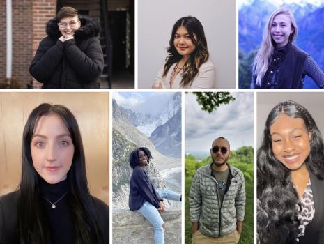 Top row, from left: Oleander Reagan-Artemis, Julie Goonetilleke and Jessica Poe. Bottom row, from left: Anna Yarbro, Sarah Marc, Jared Steiman and Lola Oke.