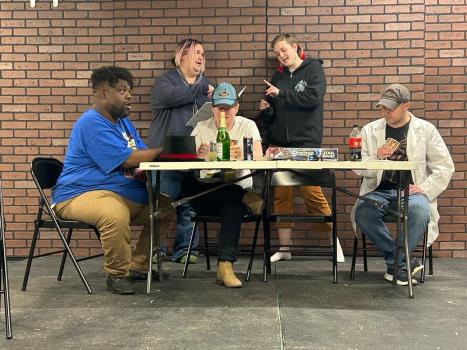 From left, Garrell Woods, Brenton Haley, Calaghan Rudd, Veronica Miller, and Michael Harvey. Not Pictured: Nikki Sloan and June Harper.