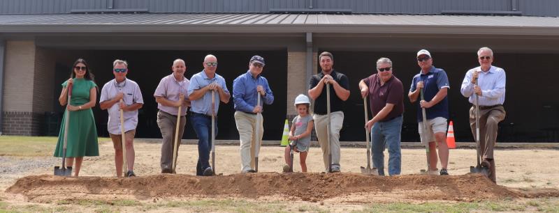 Pictured, from left: Valeria Molina, committee member; Greg Jones, John Thomas, Robby Staten, Chairman Jevin Jensen, Whitfield County BOC; Emri Early, Ma1 Early, committee members; Bob Sivick, County administrator; Brian Chastain, rec. director; and Barry Robbins, Whitfield County BOC.