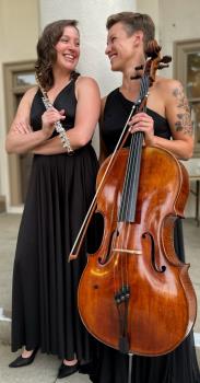 The Kokocelli Duo, with Kristen Holritz, left, and Kaitlyn Vest, will perform in Squires Recital Hall on Aug. 28