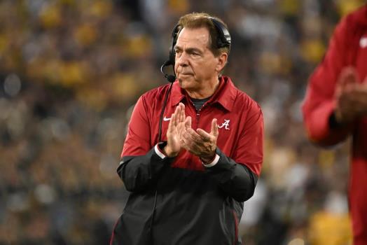 Alabama head coach Nick Saban.