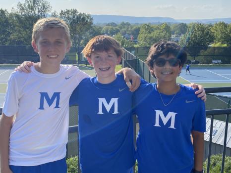 Pictured from left to right: Rhys Coleman, Porter O'shaughnessy, and AJ Gupta.