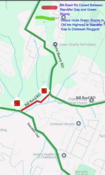 Bill Reed Road Closure On Sept. 9-10 Announced - Chattanoogan.com