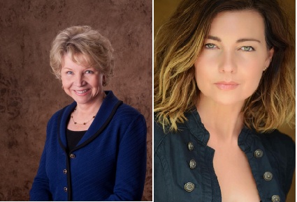 June Scobee Rodgers (left) and Shari Rigby