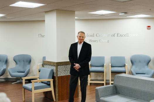 Robert Martin, of Sarasota, Fl., speaks at the grand opening of the Martin Cardiac Amyloid Center of Excellence at The Chattanooga Heart Institute. Mr. Martin donated $2.5 million to help make the center a reality.