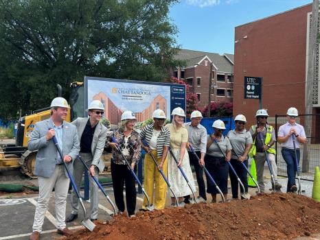 UTC Breaks Ground On New Oak Street Residence Hall; Goal Is 15,000 Students By 2030