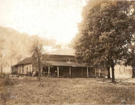 Early view of the John Ross House