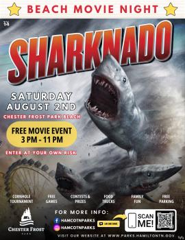 Free Beach Movie Night At Chester Frost Park Aug.2 Features Sharknado