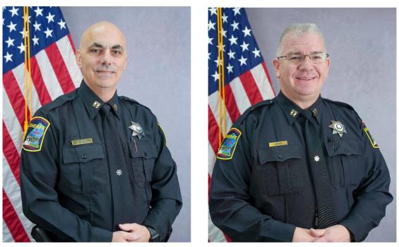 Captain Jamie Fields (left) and Captain Hank Ritter