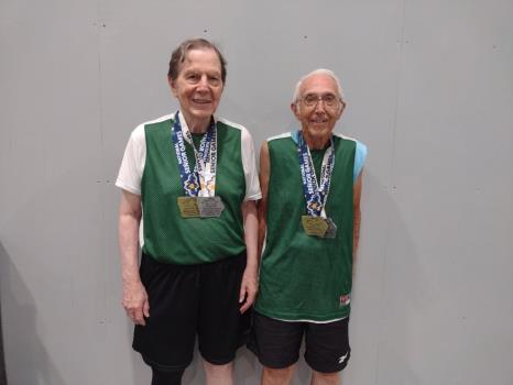 Clarence Shattuck, left, and Chuck Robertson at the Senior Nationals