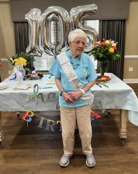 Morning Pointe Resident Celebrates 105 Remarkable Years