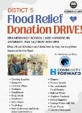 District 5 Flood Relief Donation Drive Announced For Aug. 16