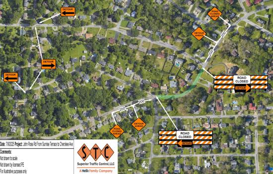 City of East Ridge Announces Road Closure On John Ross Road For Infrastructure Improvements