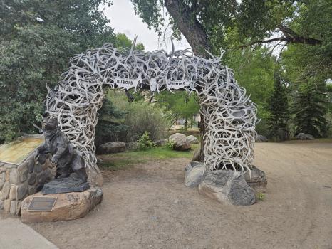Antler arch at Dubois