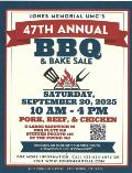 Jones Memorial UMC Announces 47th Annual BBQ Sept. 20