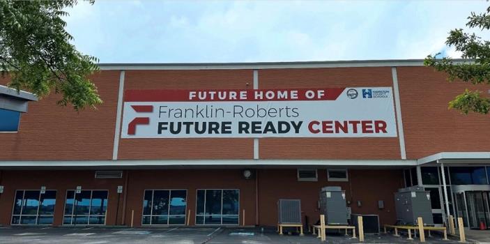 This week, the banners officially went up at the historic Golden Gateway site, future home of the Franklin-Roberts Future Ready Center. Set to open in the 2026-2027 school year, the cutting-edge facility will service high school students from across the country.