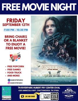 Free Movie Night At Tennessee Riverpark Sept. 12 Features Rogue One: A Star Wars Story