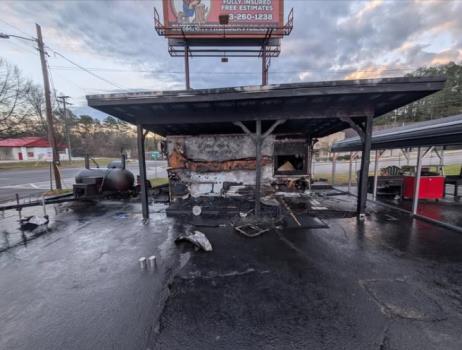 Roadside Food Trailer On Wilcox Boulevard Burns Early Friday Morning