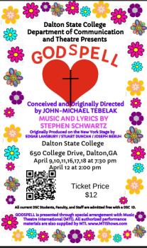 GODSPELL Musical At Dalton State In April