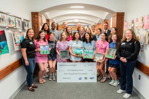 GPS Receives Tennessee Valley Authority STEM Award For Innovative Interdisciplinary Project