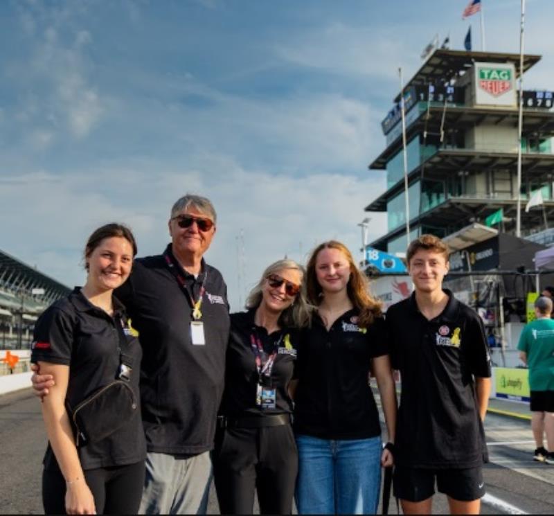 Jim Osborn and family at race
