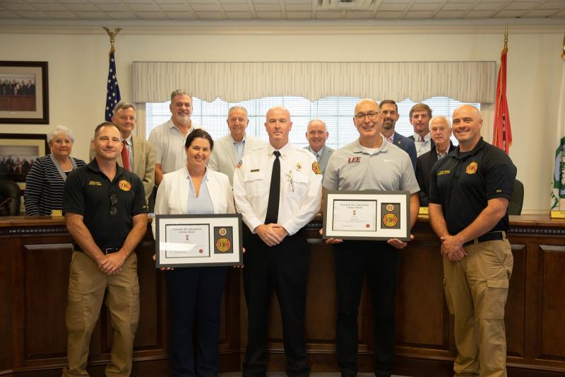 Lee Profs Honored For Contributions To Firefighter Health And Wellness