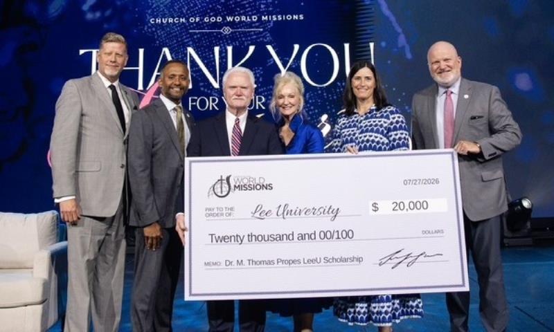 Lee University Establishes Propes Scholarship For Ministry Students